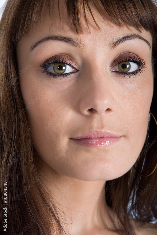 Fototapeta premium brunette hair woman portrait