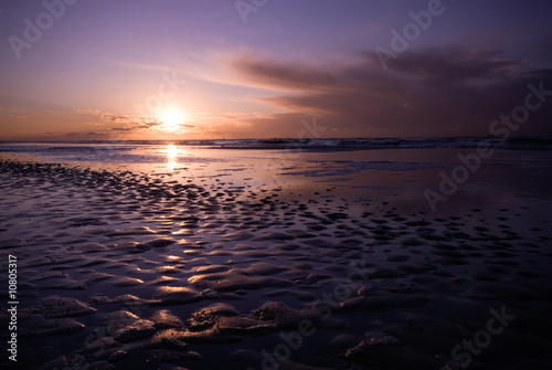 sunset on the beach