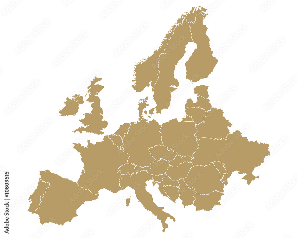Fototapeta premium Europakarte