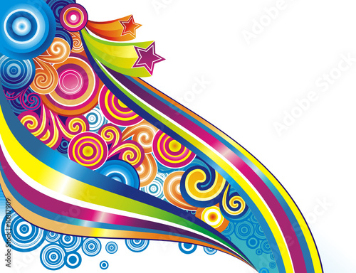 circles abstract vector