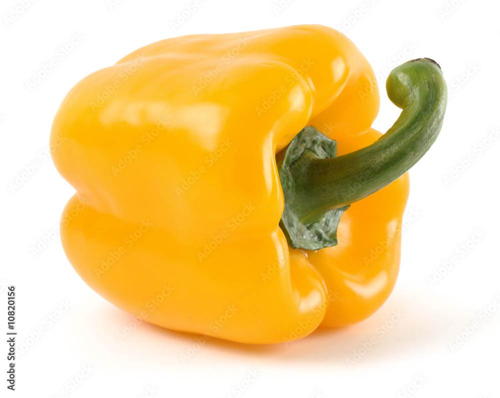 Single yellow bell pepper Single yellow bell pepper