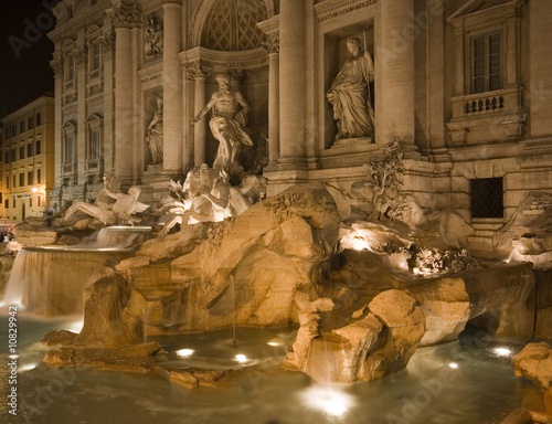 Fontana Di Trevi At Evening