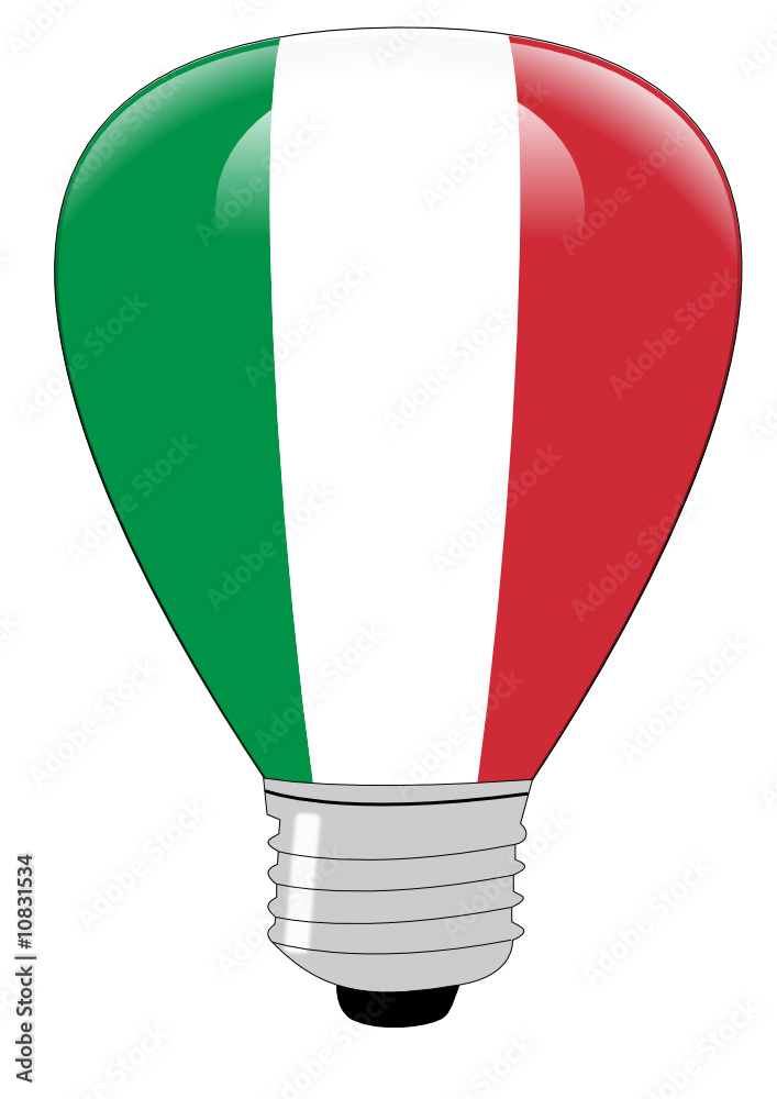 Obraz premium Glühbirne Nationalfarben