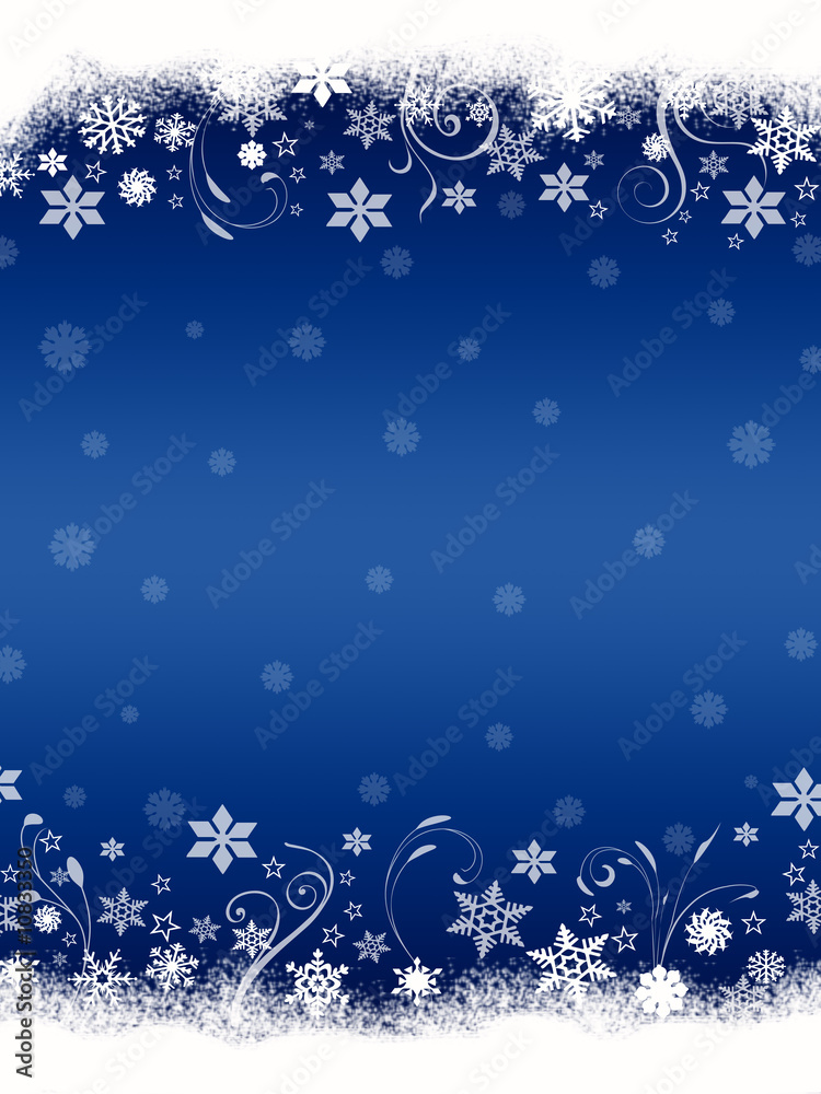 Blue winter frame Blue winter frame