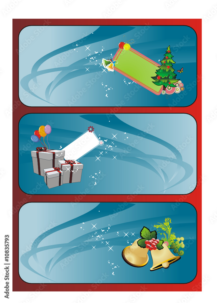 composicion de navidad en vector