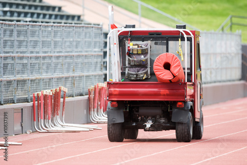 Stadium maintenance vehicle