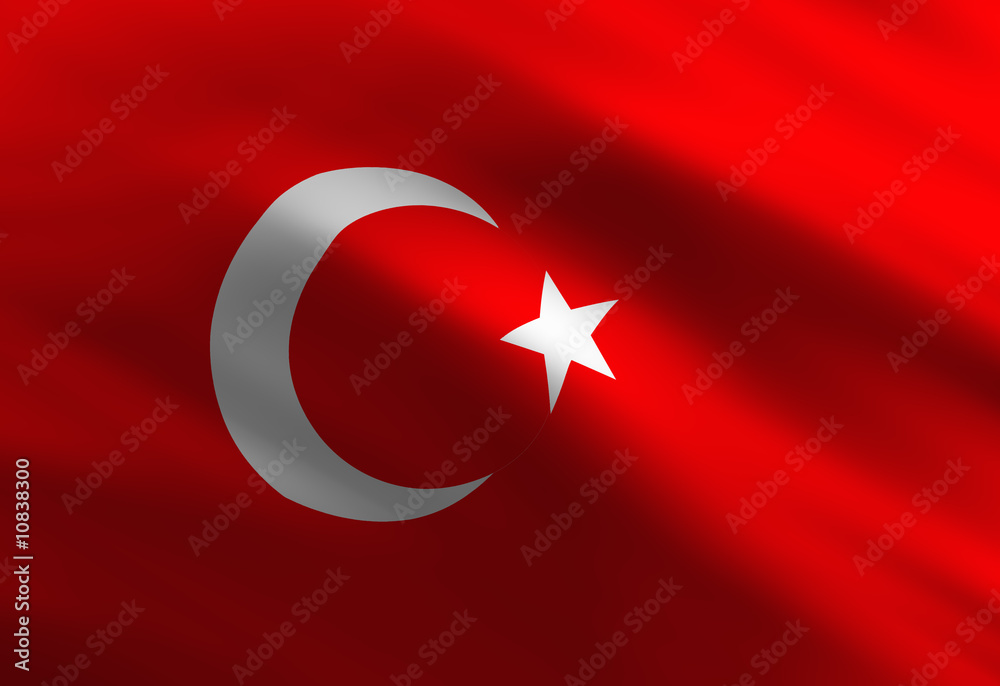 Obraz premium Turkish flag