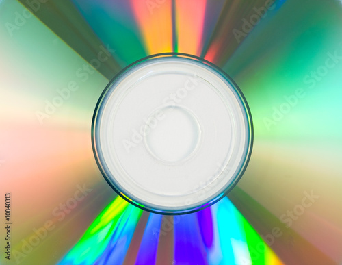 CD disc on white background