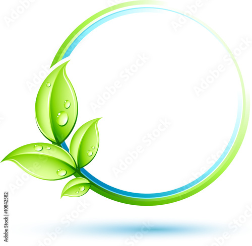 Obraz na płótnie Logo nature w salonie