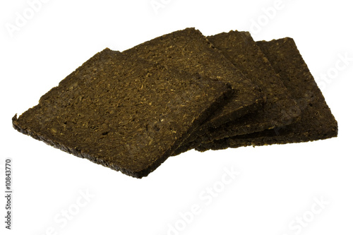 slices of pumpernickel bread