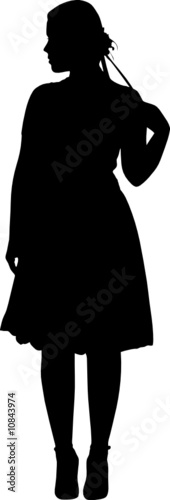 Vector beauty girl posing s...