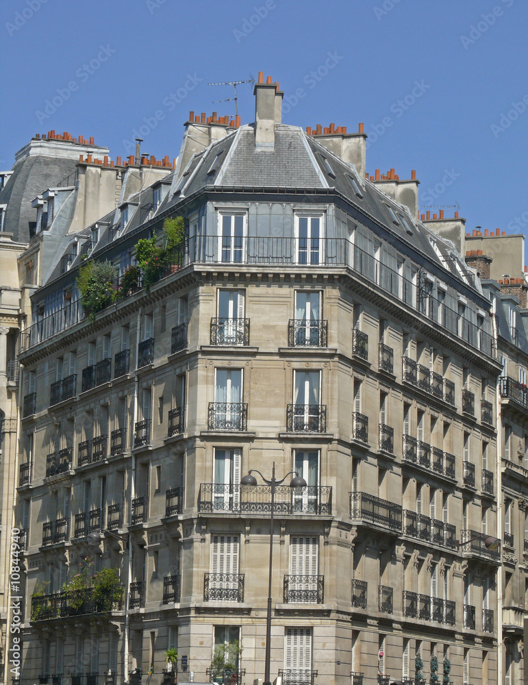 Fototapeta premium immeuble paris10