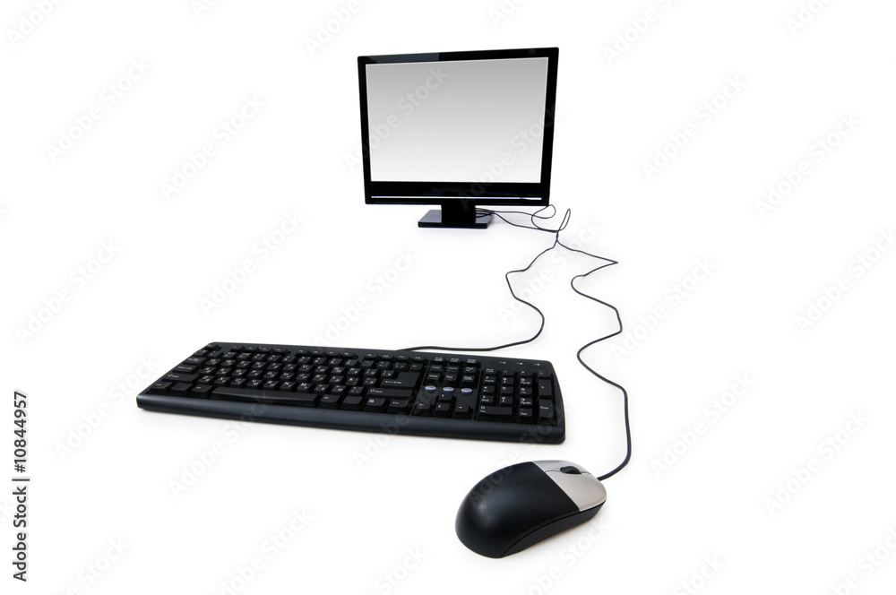 Personal computer isolated on the white background Personal computer isolated on the white background