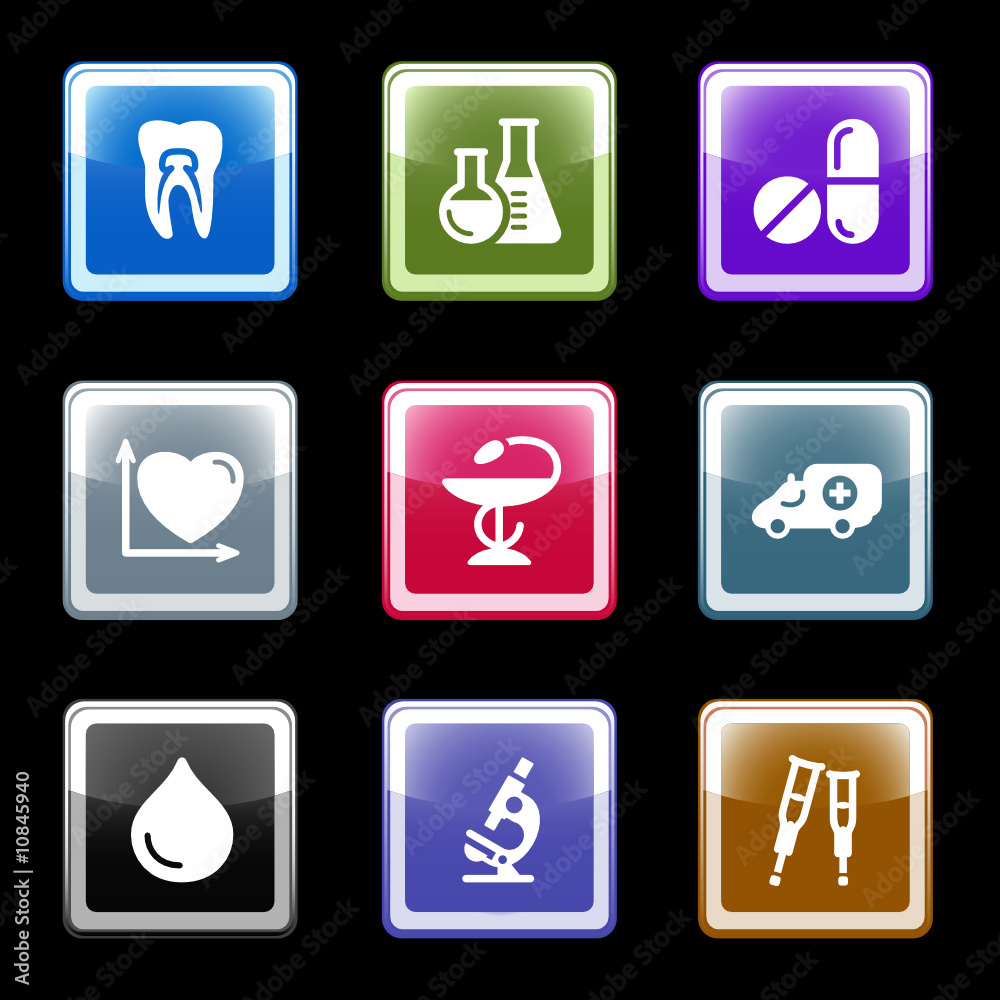 Color screen web icons, set 12 Color screen web icons, set 12
