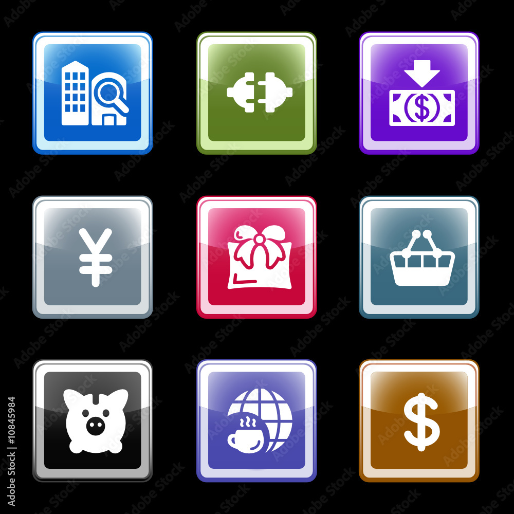 Color screen web icons, set 24 Color screen web icons, set 24