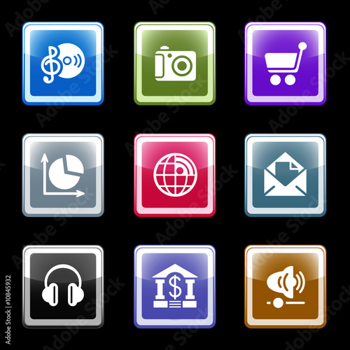 Color screen web icons, set 5