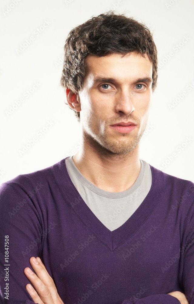 Fototapeta premium Portrait of a young handsome man