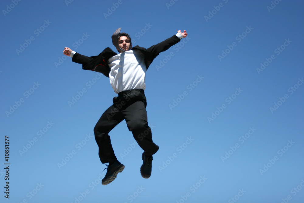 Ecstatic businessman Ecstatic businessman
