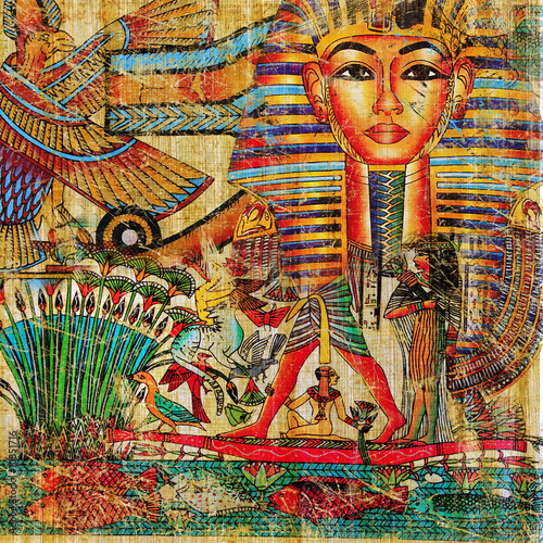 Obraz na plátně vintage egyptian abstraction