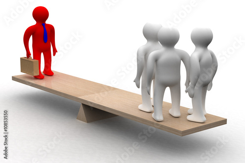 Conceptual image of teamwor...