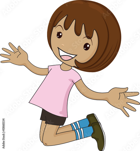 jumping girl