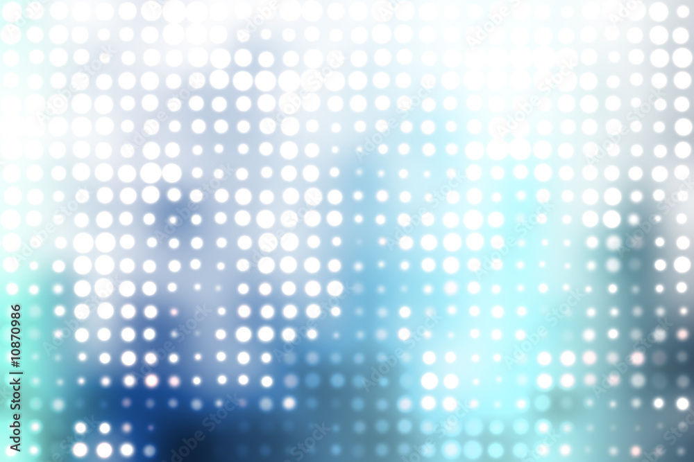Blue and White Trendy Orbs Abstract Background