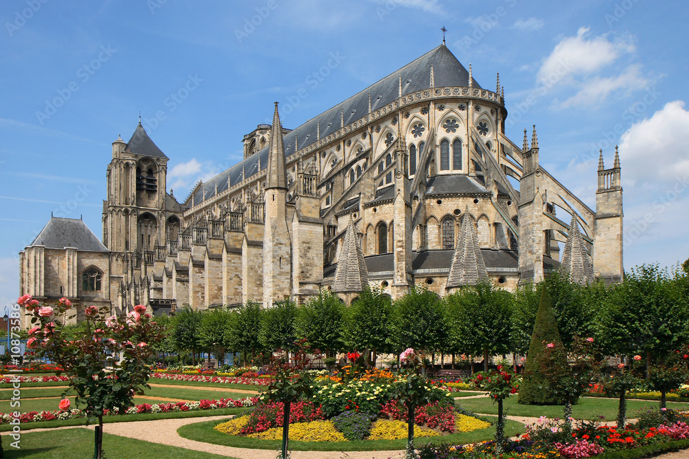Cathédrale de Bourges - obrazy, fototapety, plakaty 