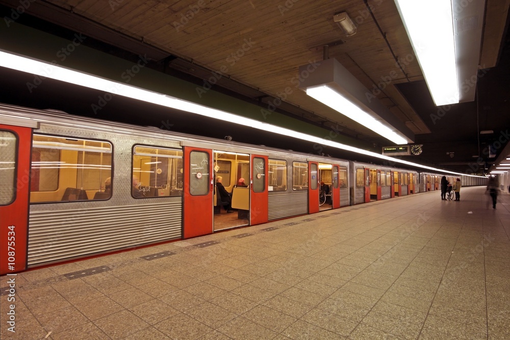 Fototapeta premium Underground in Amsterdam Netherlands