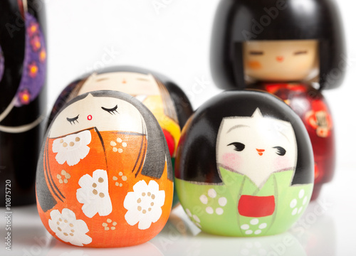Traditional Japanese wooden souvenir dolls, Kokeshi