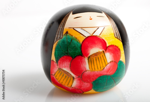 Traditional Japanese wooden souvenir doll, Kokeshi