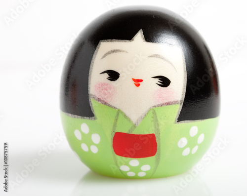 Traditional Japanese wooden souvenir doll, Kokeshi