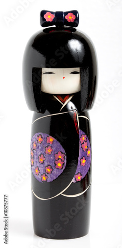 Traditional Japanese wooden souvenir doll, Kokeshi
