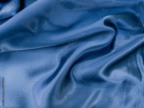 Natural blue satin fabric texture background