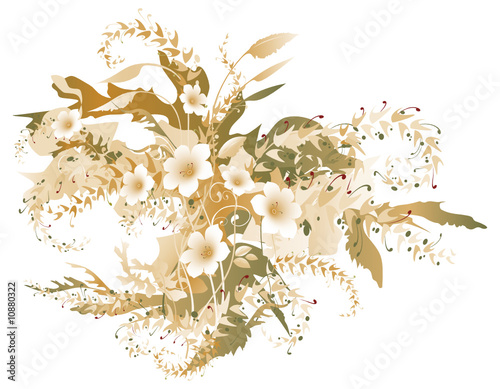 Delicate autumnal flowers