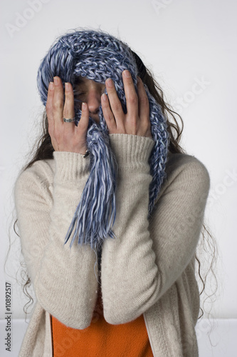 Oy Vey with a scarf