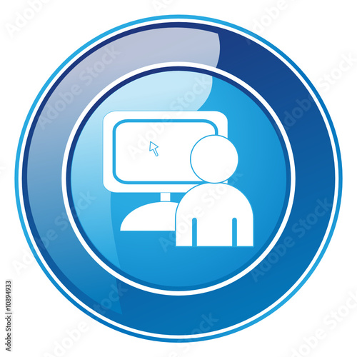 Internetsucht - Button