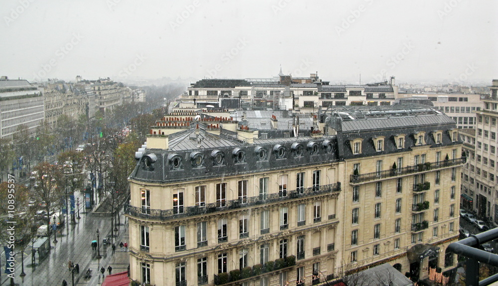 Paris sous la neige. Snow in Paris. France.