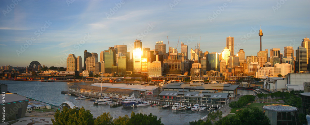 Fototapeta premium Sydney skyline at sunset