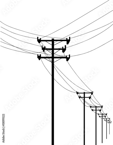 telephone poles and wires