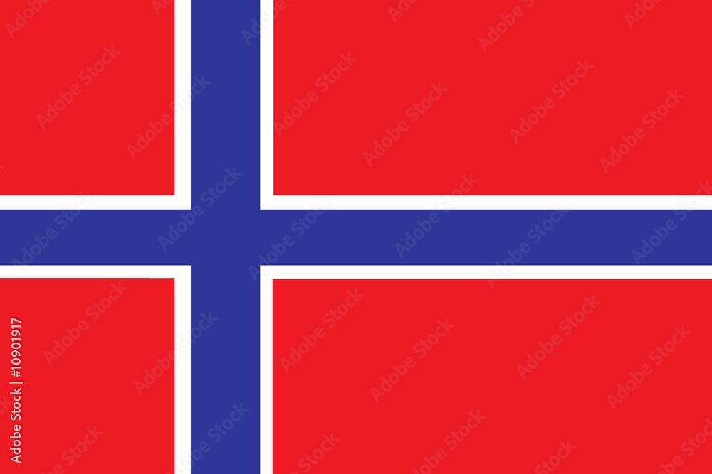 Naklejka premium drapeau norvégien