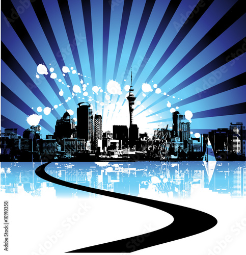 Cityscape background, urban art