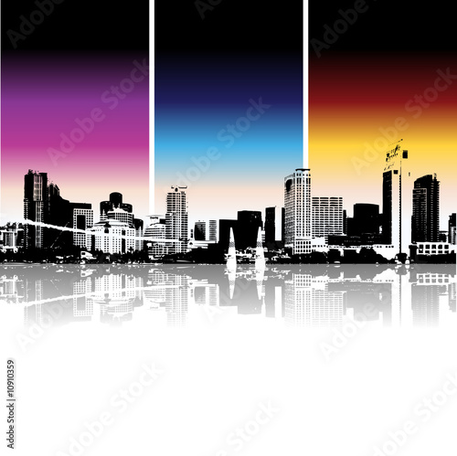 Cityscape background, urban art