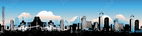 Cityscape background, urban art