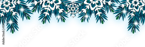 Cornice vettoriale di abete blu #5