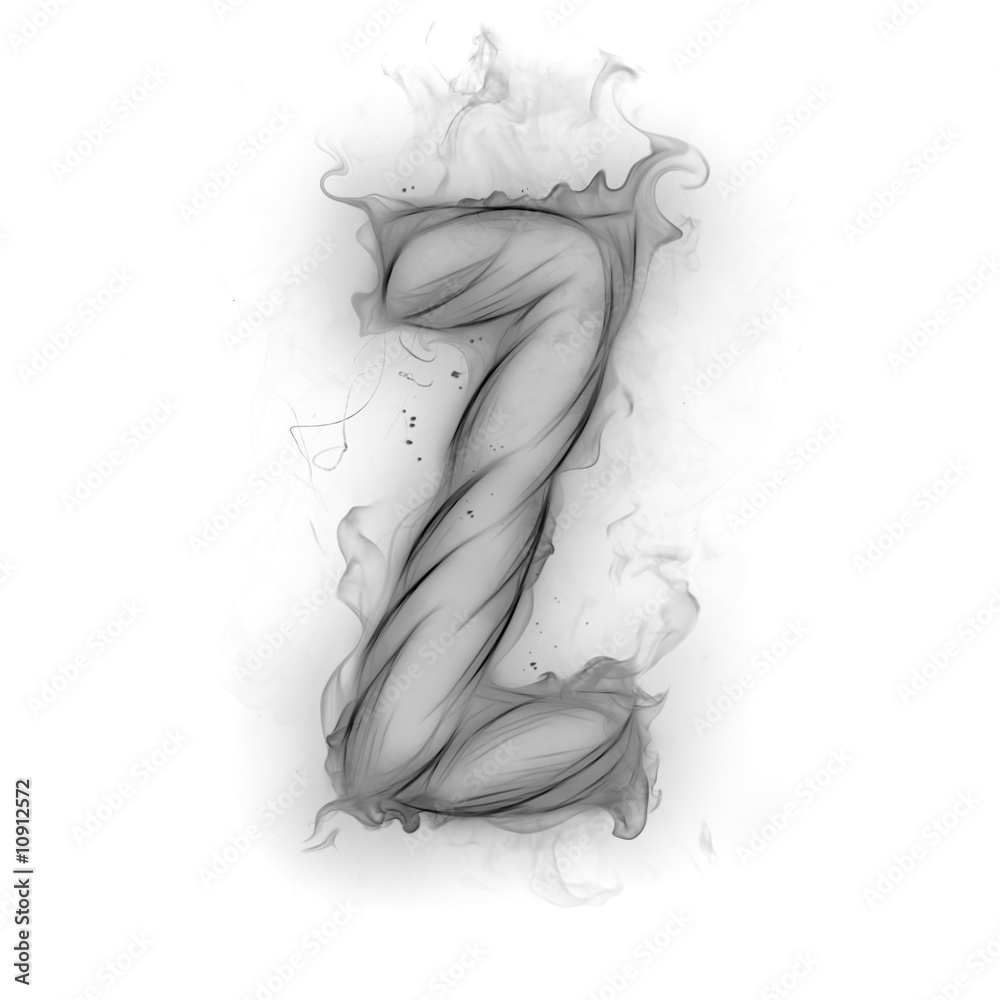 Fototapeta premium Smoke - letter Z