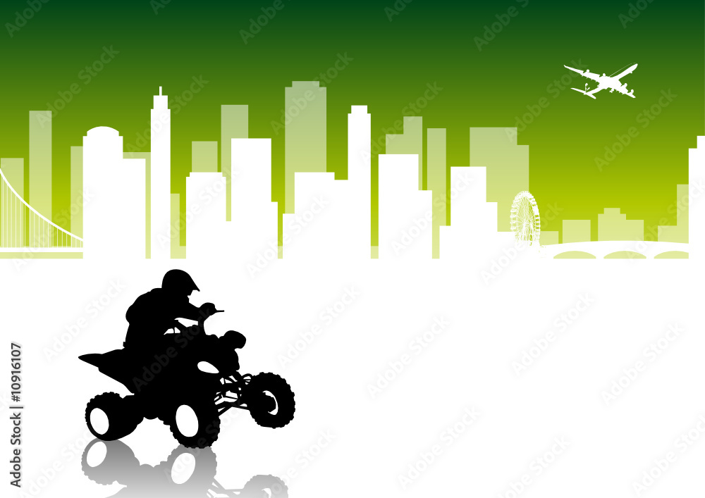 Quad Rider - city vector pack