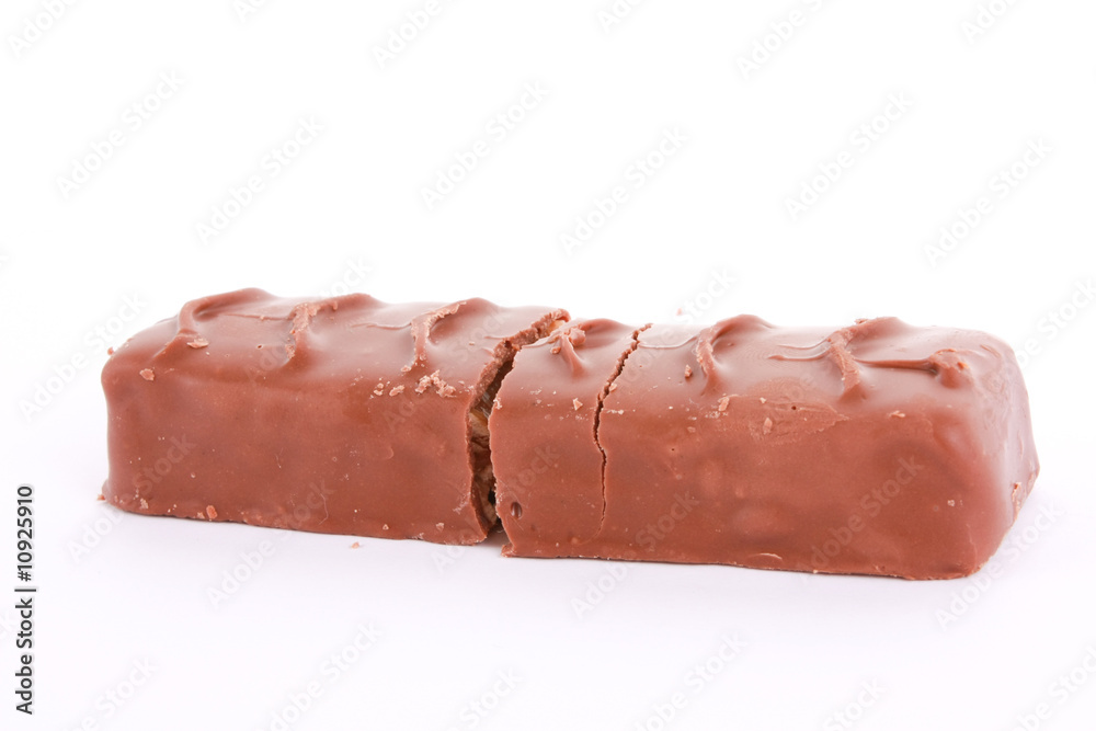 Bar of chocolat isolated on white Bar of chocolat isolated on white