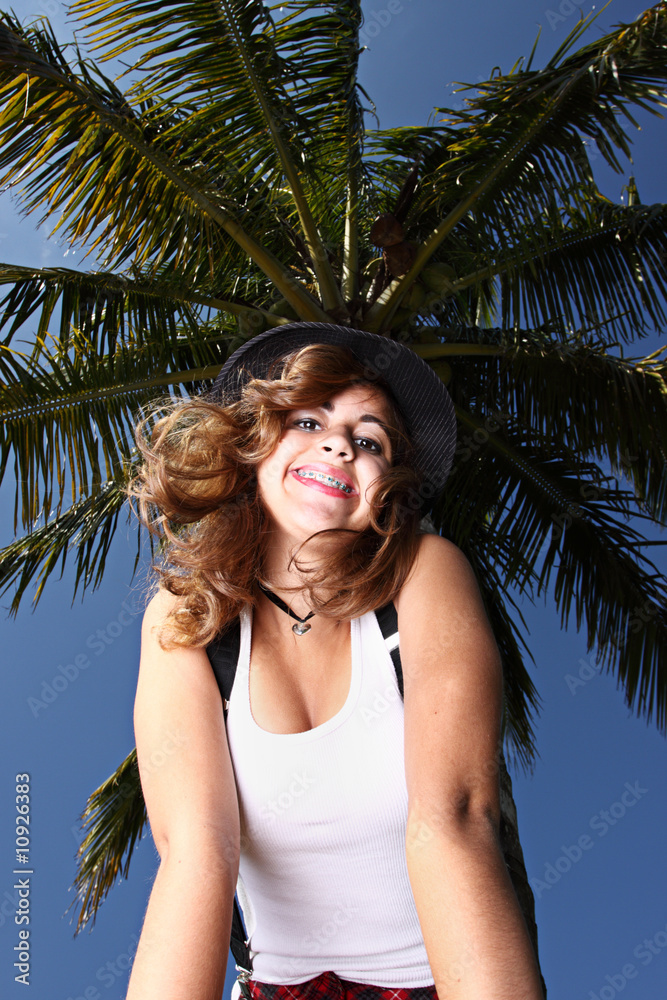 Woman in a nature scene