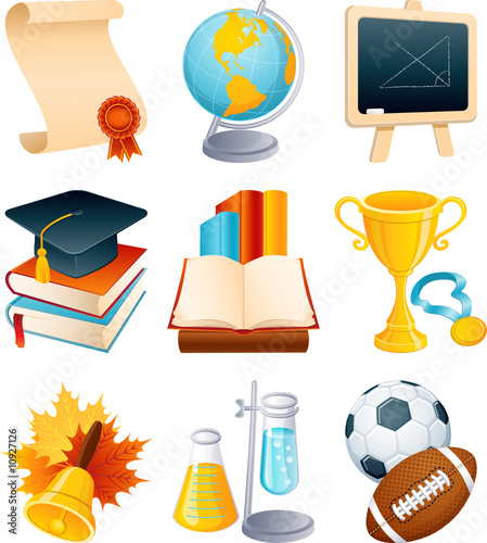 Education icon set