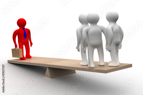 Conceptual image of teamwor...